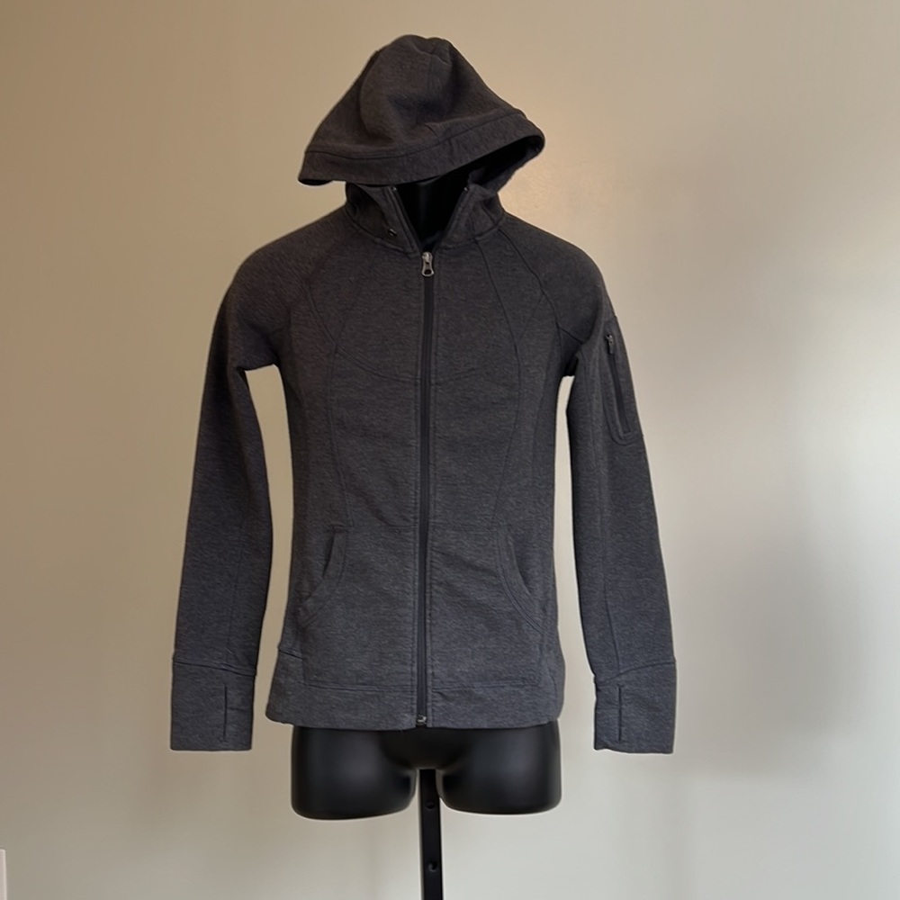 Women’s Athleta grey zip up hoodie Small